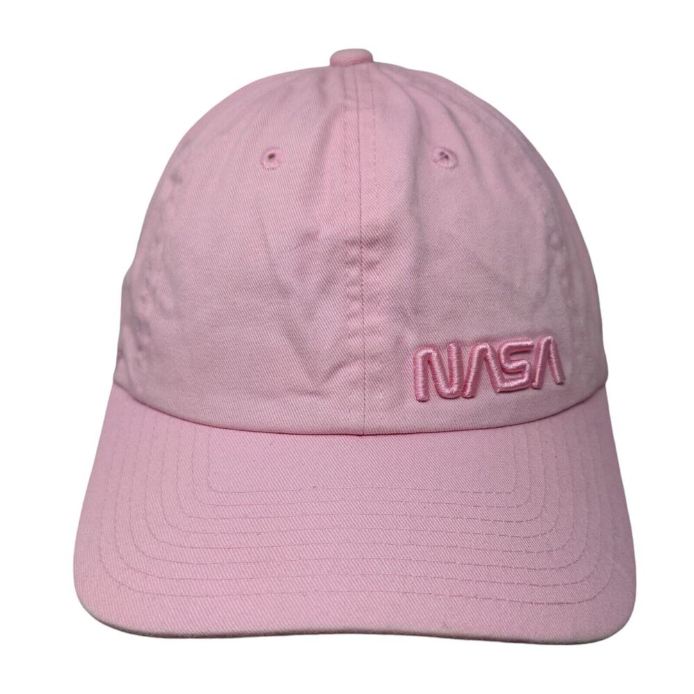 NASA Slideback Hat Pink One Size Adjustable Embroidered American Needle